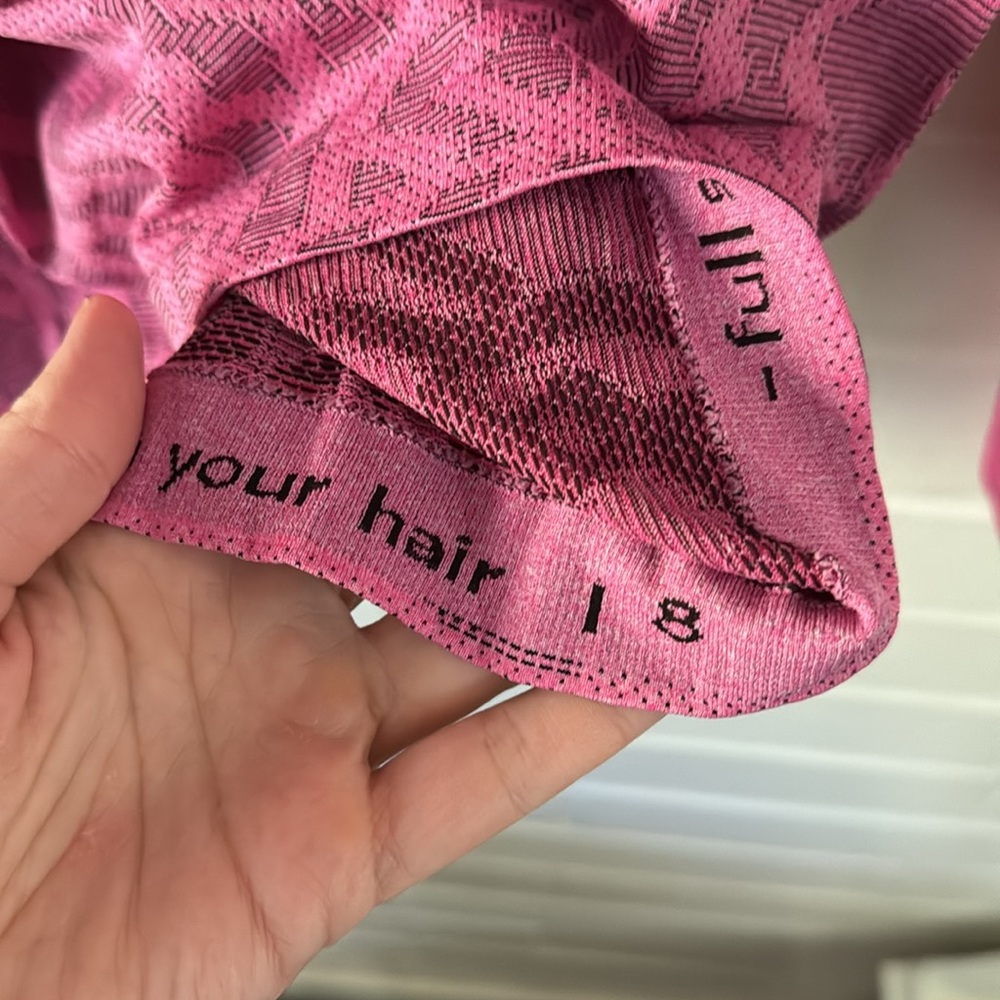 RARE Lululemon seawheeze 2015 Pink Long Sleeve Swiftly Tech Sz 8 - Picture 4 of 7